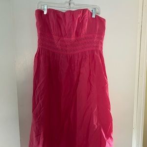Pink strapless cocktail dress from Lilly Pulitzer